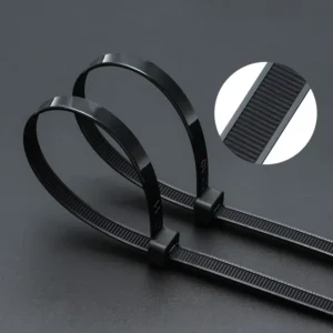 CHINEE High UV Resistant Sunlight Ultraviolet Radiation Outdoor Nylon PA 66 Black Self-Locking Cable Ties Nylon Tie