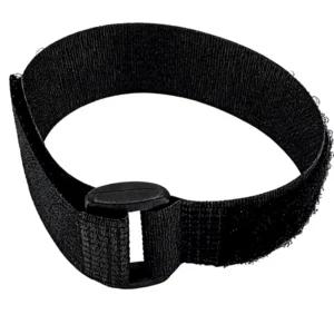 CHINEE Hook Loop Adjustable Reusable Tenghao Brand Belt PVC Material ROHS Certified Custom Size Cable Straps Black Self Adhesive Cinch