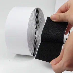 CHINEE Hook Loop Tape Heavy Duty Double Sided Fastener Mounting Strips Reusable Strong Adhesive Interlocking Mounting Tape
