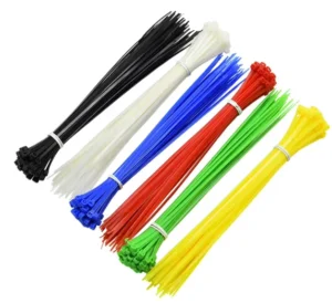 CHINEE Hoored Selflocking Nylon 66 Cable Ties Black Strap Binding Belt 18KGS/40LBS Strength 94V2 Fire Rating