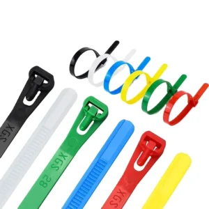 CHINEE Hot Releasable Cable Ties 8*200mm Reusable Zip Tie Customized UV Plastic Ties