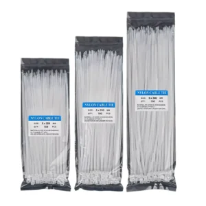 CHINEE Hot Selling RoHS Compliant Smooth Wear Resistant Multi purpose Edge Anti UV Self Locking Nylon Cable Ties in Various Sizes