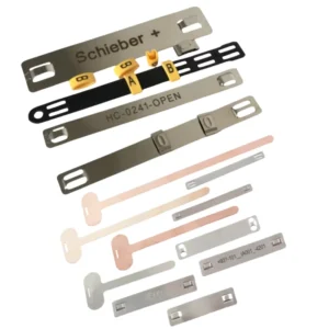 CHINEE Identification Stainless Steel Marker Tie Tag Has Different Hole Patterns Used With Self locking Cable Tie