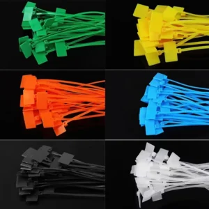CHINEE Identification Testing and Labeling Cable Tie 4*100 ABS Cable Tie Passive Strip Cable Tie Marker for Cables