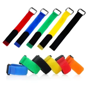 CHINEE In Stock Adjustable Velcroes Cable Tie Nylon Hook and Loop Strap Cable Tie Cinch Strap With Buckle for Battery Strapping Power