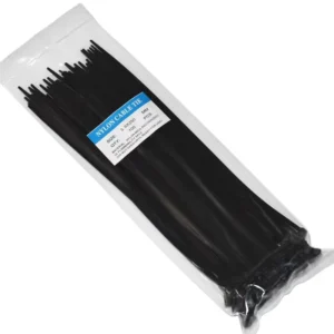 CHINEE Industrial Grade Nylon Cable Ties Self Locking Plastic Tie in Black and White Strong Durable