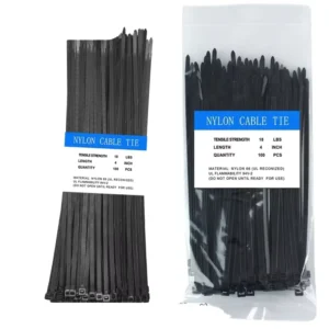 CHINEE Industrial Grade Plastic Strong Tie Black White Nylon Tie Plastic Self locking Tie