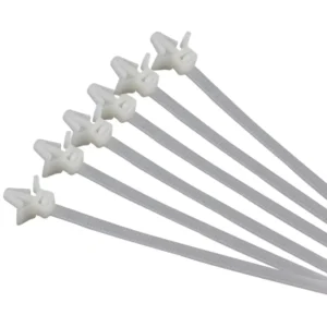 CHINEE JAGASL Nylon 66 Cable Ties Self Locking Winged Push in Hole Mount Arrowhead Plastic Wiring Accessories