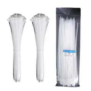 CHINEE JGSL Custom Nylon 66 Zip Ties Heavy Duty Self Locking 2.5mm Width in Sizes 100mm 380mm 100pcs Bag
