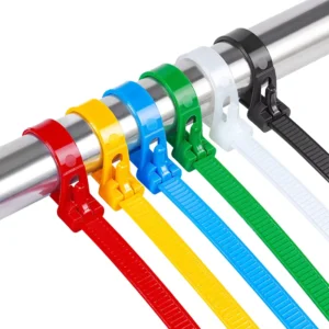CHINEE Jiaen Premium Nylon Heat Resisting Cable Ties 100pcs Self-Locking Buckle Adjustable Zip Ties Straps Fastening Loop Reusable