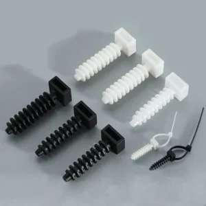 CHINEE KSS Self-locking Nylon Cable Ties With Fire Resistant Push Mount Cable Tie Mounts Screw Holder Cable Panel Mount
