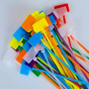 CHINEE Lable Type Nylon Cable Ties 2.5x100mm Colorful Writeable Reusable Plastic Wire Ties for Cable Management Marker