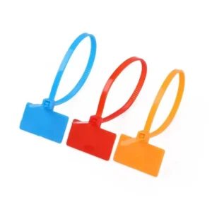 CHINEE Lable Type Nylon Cable Ties 2.5x100mm Colorful Writeable Reusable Plastic Wire Ties for Cable Management Marker