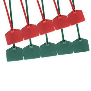 CHINEE Luggage Tag Zip Tie Tag Plastic Security Seal Tamperproof Tags for Clothing