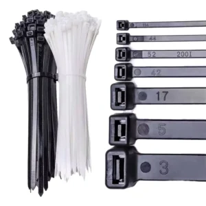 CHINEE 100 Pack Self Locking Nylon 66 5.0mm Width Industrial Use Multi Purpose Eco Friendly Assorted Cable Ties