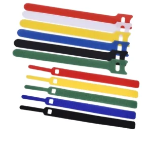 CHINEE Manufacturer Nylon 12mm Cable Ties Colorful Double-Sided Adjustable Reusable Self-Locking Back-to-Back Hook & Loop