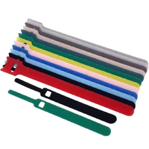 CHINEE Manufacturer Supplies T-shaped Back-to-back Velcro Cable Ties Customized Color Nylon Velcro Cable Ties