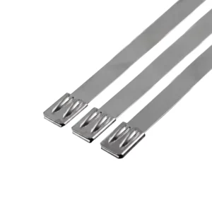 CHINEE Moisture Resistant Stainless Steel Cable Ties Double Lock Releasable Ties for Electrical Applications