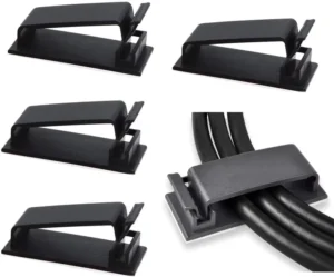 CHINEE Mount 45mm Adhesive Buckle Cable Management Self Adhesive Cable Management Clips Wire Clips Cord Holder Cable Ties