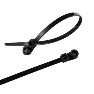 CHINEE Mountable Hole Cable Tie PA66 Nylon Self Locking Screw Fix Cable Zip Tie for Electrical Cabinet Auto Wiring