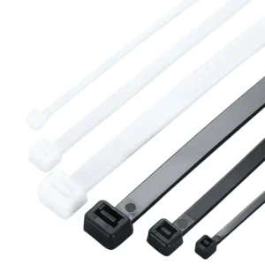CHINEE Multi Size Black White Nylon Cable Ties Self Locking Plastic Wire Organizer Zip Ties