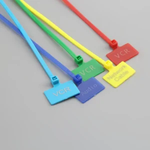 CHINEE Multi-color Model Q150I-FG / Q200I-FG 150/200 Length Nylon Marker Ties with Printing Logo Cable Ties
