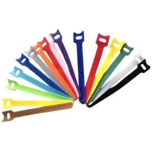 CHINEE Multi-color Nylon Cat Head Velcro Cable Ties Customized T-shaped Back-to-back Data Cable Ties