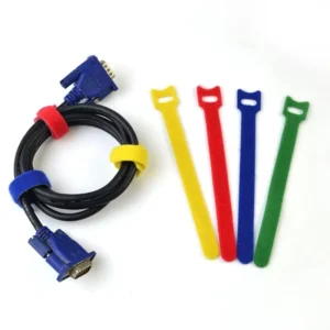 CHINEE Multi-color Nylon T-shaped Customized Back-to-back Velcro Cable Ties Cat Head Data Cable Ties
