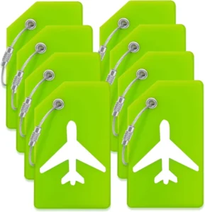 CHINEE Multicolor Silicone Tag Labels Keychain Baggage Luggage Name Token Keyring Men Women Travel Accessories Cable Case Case Baggage