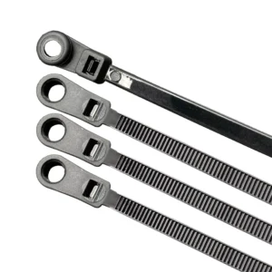 CHINEE NLZD Fixed Head Fastener PA66 6inch UL Approved Screw Mount Cable Ties Mountable Nylon Zip Ties 200mm 8inch 50LBS