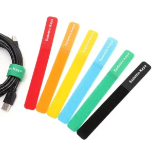 CHINEE New Arrival Eco Friendly Reusable Double Sided Heat Resistant Polyester Nylon Cable Ties Self adhesive Hook Loop Cable Organizer