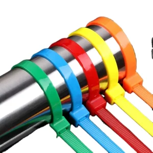 CHINEE New Factory Price Zip Tie Nylon 66 Zipties 4×200 Rose Color Self-Locking Cable Ties