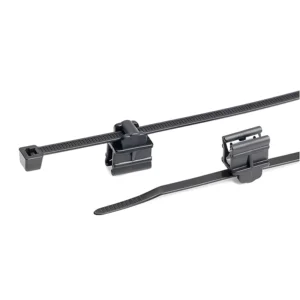 CHINEE Nylon 66 Cable Ties with Edge Clip EC9 for Plate Thickness 1 3mm T50REC9 156 01280 T50ROSEC9 156 05903