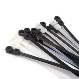 CHINEE Nylon 66 Mountable Head Cable Ties Self Locking Plastic Wire Ties for Electrical Wiring