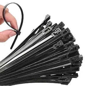 CHINEE Nylon 66 Self Locking Cable Ties 4.6x370mm 14.6inch for Electrical Cables Eco Friendly -40~+85