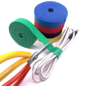 CHINEE Nylon Back to Back Strap Nylon Hook and Loop Tape Cable Ties Self Adhesive Wire Ties Custom