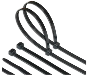 CHINEE Nylon Cable Tie PA66 Nylon Cable Wire Zip Ties Hook Loop with Custom Logo Self Locking UV Black Special Temperature Plastic