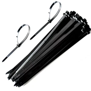 CHINEE Nylon Cable Ties 2 5x100mm Self Locking Plastic Zip Ties Heavy Duty Wire Fastening Cable Management