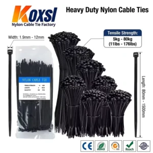 CHINEE High Quality Eco Friendly Nylon Self Locking Cable Ties 200mm 250mm Industrial Use Model 3X Zhejiang Factory Direct Sales