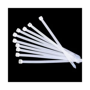 CHINEE Nylon Cable Zip Ties White Aging Resistance Self-Locking UV Protected Nylon 66 Cable Tie