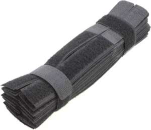 CHINEE Nylon Heat Resistant Fastening Wire Straps Storage Ropes Cable Ties Clips Self-adhesive 50-piece Set Reusable Hook Loop Tape