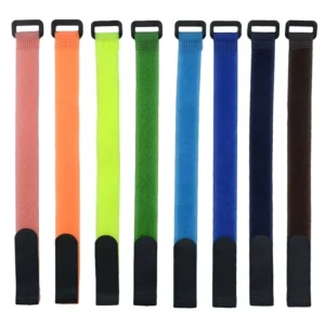 CHINEE Nylon Hook and Loop Strap Cable Ties 30 40 50 60 80 100cm Length 20 25 mm Width Self adhesive Reusable Cord Tidy PC TV Organizer