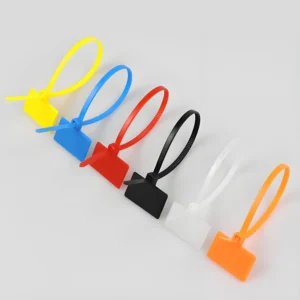 CHINEE Nylon Marker Cable Tie with Writeable Tag Self Locking Zip Tie for Cable Identification & Compatible with Text and logo Printing