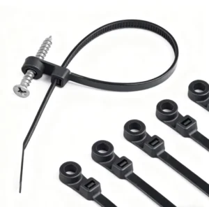 CHINEE Nylon PA66 Fixing Screw Mountable Head Cable Tie Plastic Wire Cable Zip Tie Cable Fastener CE ROHS REACH