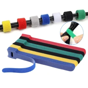 CHINEE Nylon Self Adhesive Hook Loop Velcro Zip Ties Foldable Durable Modern Cable Organizer Back to Back Plant Tie Bag Home Garden