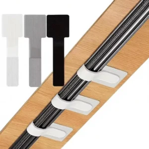 CHINEE Nylon Self Adhesive Reusable Durable Cable Tie Adjustable Desk Cord Organizer Straps