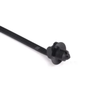CHINEE Nylon Self Locking Fir Tree Head Push Mount Zip Tie 2.5*110mm Christmas Tree Cable Tie 4.8 5.5mm Hole Diameter 0.5 5mm Plate