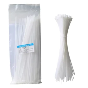 CHINEE Nylon Self-Locking Zip Ties Custom Sizes 100-350mm & 9-12mm 100pcs Bundle for Electrical Cables CN/GUA