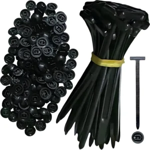 CHINEE Nylon Universal Cable Ties Self-Locking Push Mount Cable Buckles for Car or Automotive Fenders