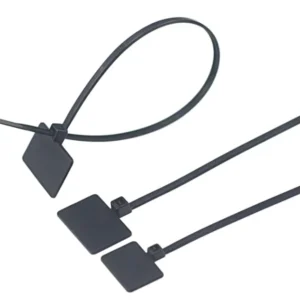 CHINEE Nylon66 Electrical Cable Zip Tags Plastic Self locking Cable Tag Ties Label Marker Eco Friendly Free Sample